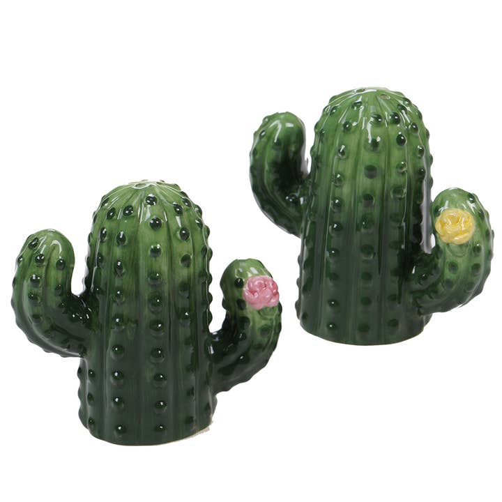 Cactus Verde 3-D Cactus Salt and Pepper Set 3.75 in for wholesale by Certified International