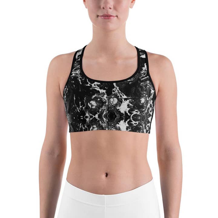 Charcoal Sportbeha voor wholesale door The Cool Ppl