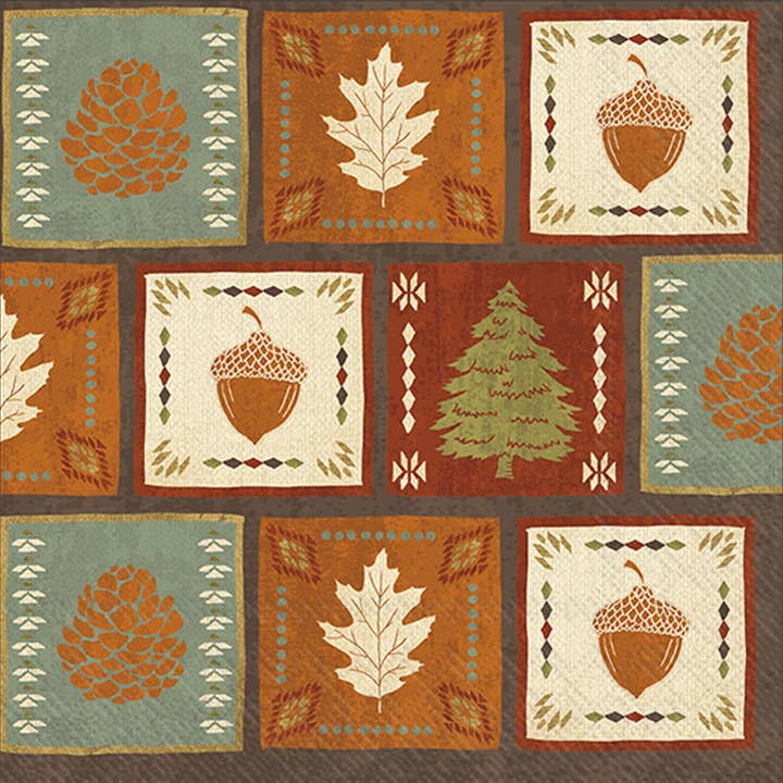 Paper Lunch Napkin 20 Ct Lodge Resort Fall Autumn for wholesale by Boston International