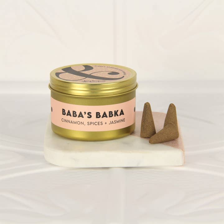Charleston & Harlow Candle Co. – wholesale Incense – Baba's Babka Incense Cones2
