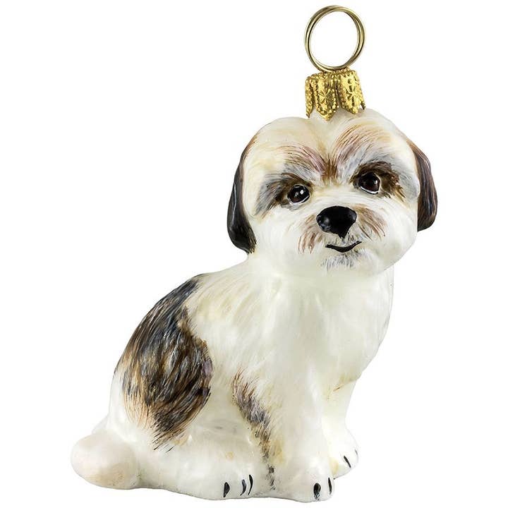 Cavachon handgjord glasprydnad för wholesale av Joy To The World Collectibles