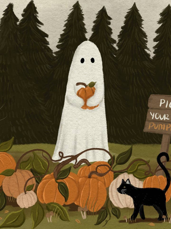 « Impressions "Choisissez votre propre citrouille" » pour la vente par Megan Lindsey Illustration