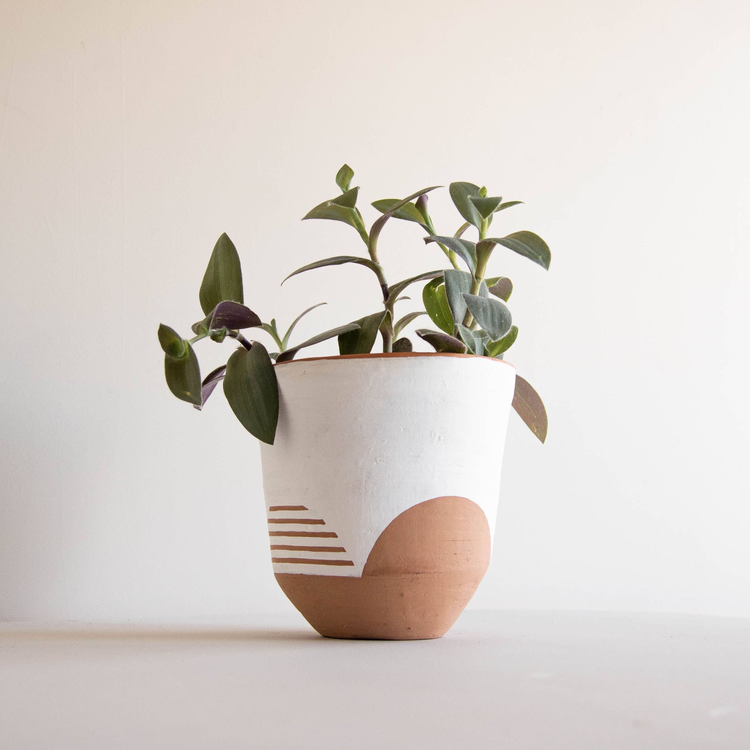 Foreside Home & Garden - Wholesale Plant Pot - Tala Boho White Garden Planter Pot Terracotta