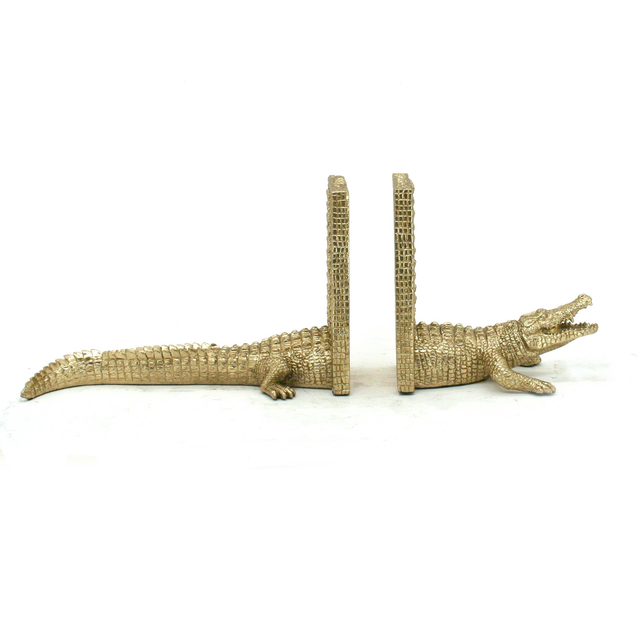 Modern World by Contrast Inc. – wholesale Bokstöd – Guld Alligator Bokstöd Set om 21