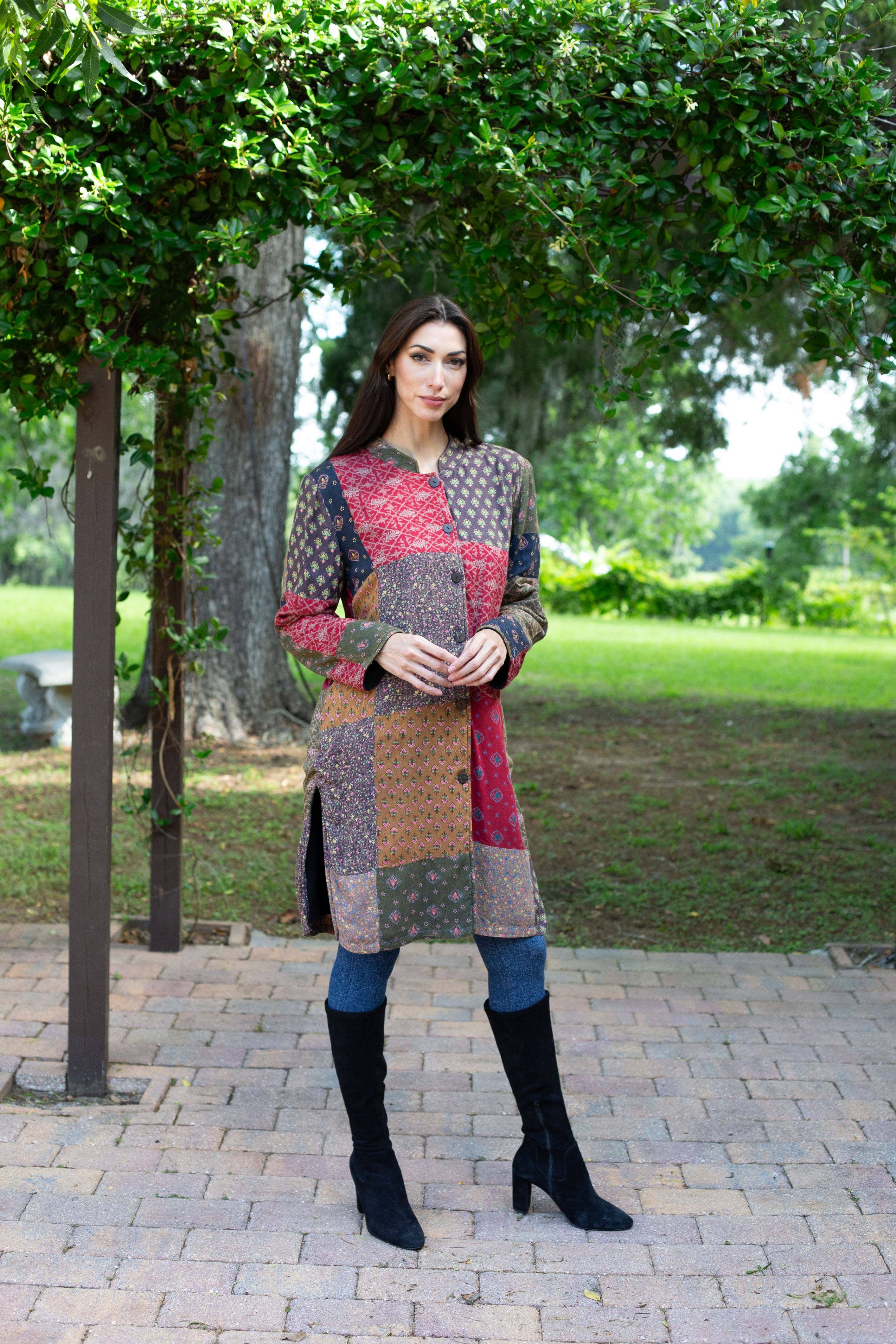 Sacred Threads – Großhandel Jacke – Damen – Boho-Mix-Patchwork-Jacke4