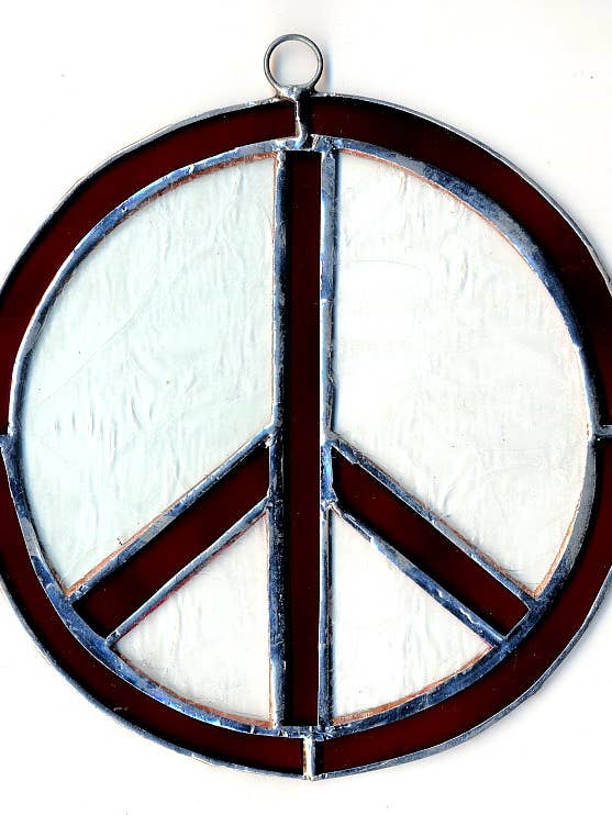 Sinal de paz de vidro MGL650A 5. pol por atacado de Arara Enterprises