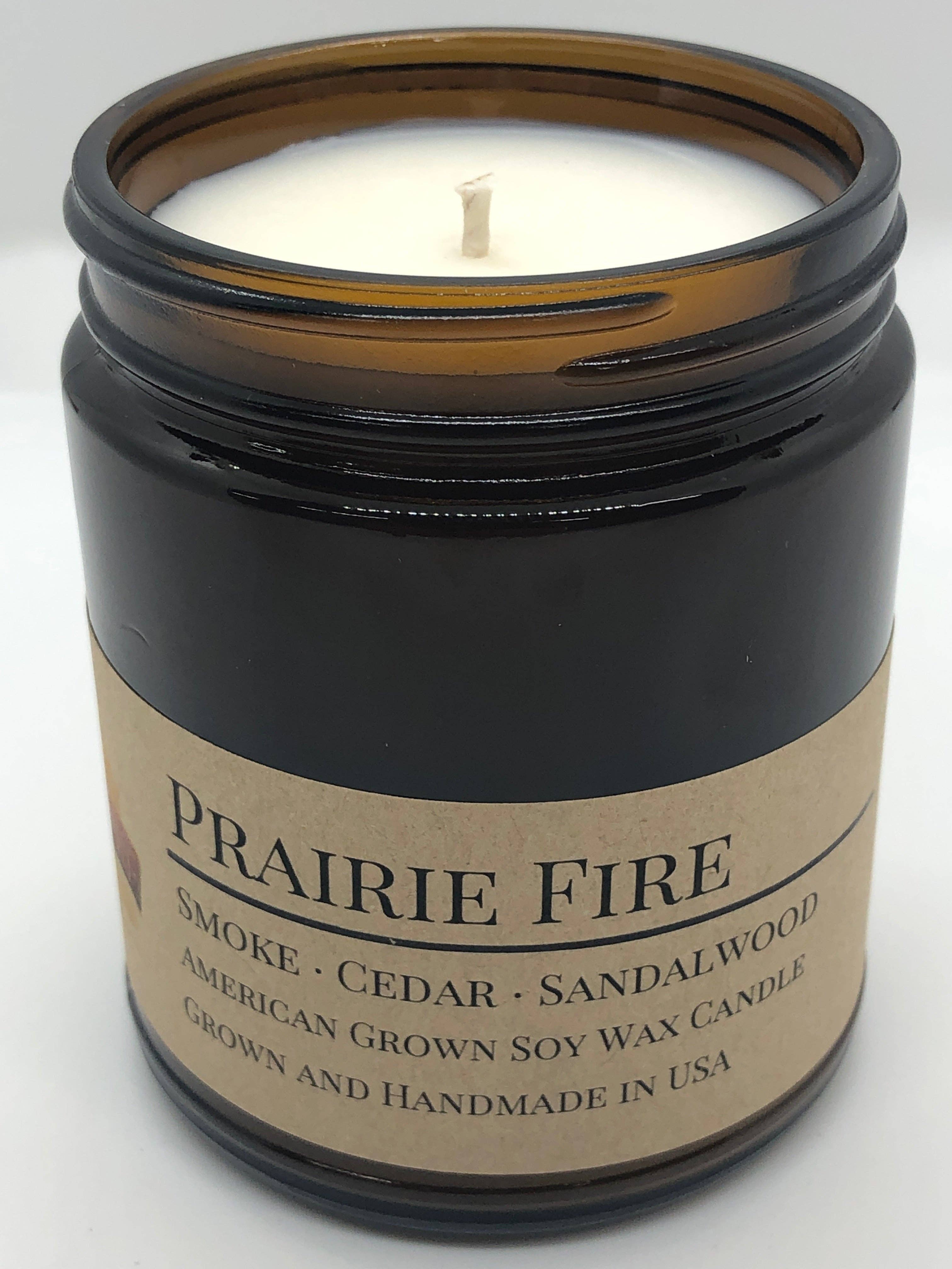 Prairie Fire Candles – wholesale Burkljus – Prairie Fire Soy Candle | 9 oz Amber Apothecary Jar3