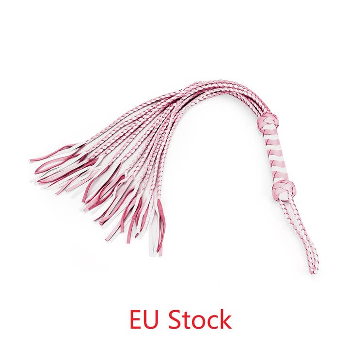 Liebe Seele - Wholesale Sex Toy - White & Pink Fairy Leather Flogger Whip0
