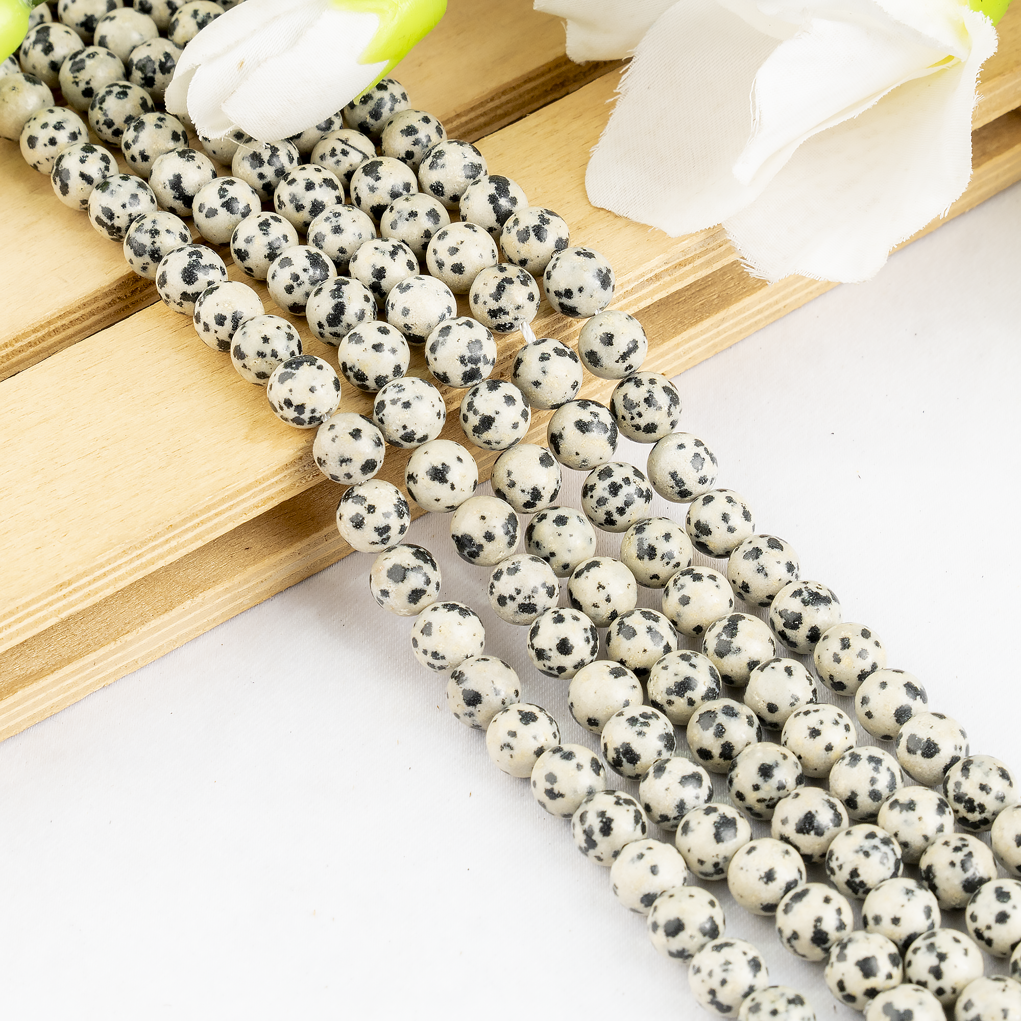 Soothing Crystals Beads - Vente Perle - Perles de bijoux en cristal | Jaspe dalmatien | Perles de pierres précieuses8