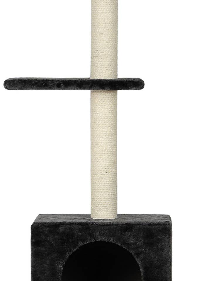 Maya Anthrazit, Kratzbaum mit Höhle und 2 Plattformen für den Großhandel von Wouapy