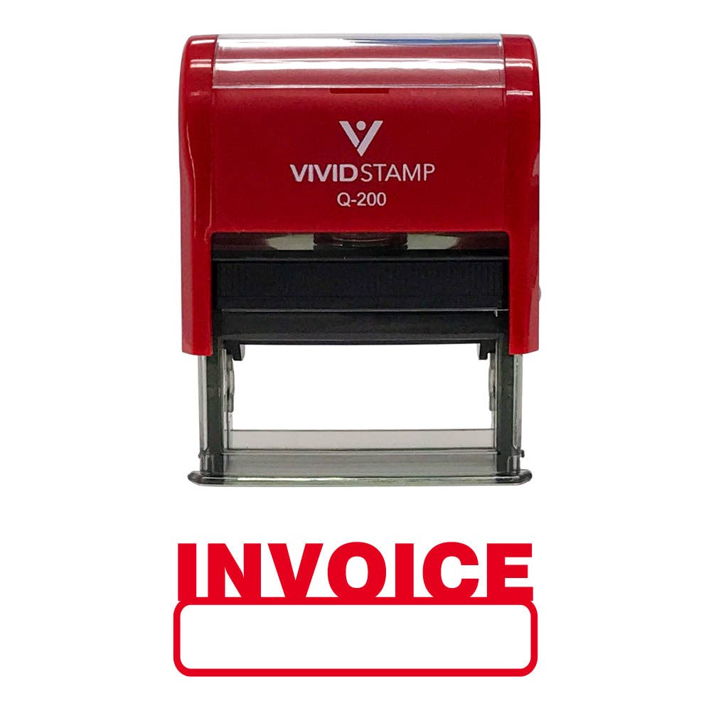 All Quality - Wholesale Rubber/Decorative Stamp - Basic Invoice Self Inking Rubber Stamp0