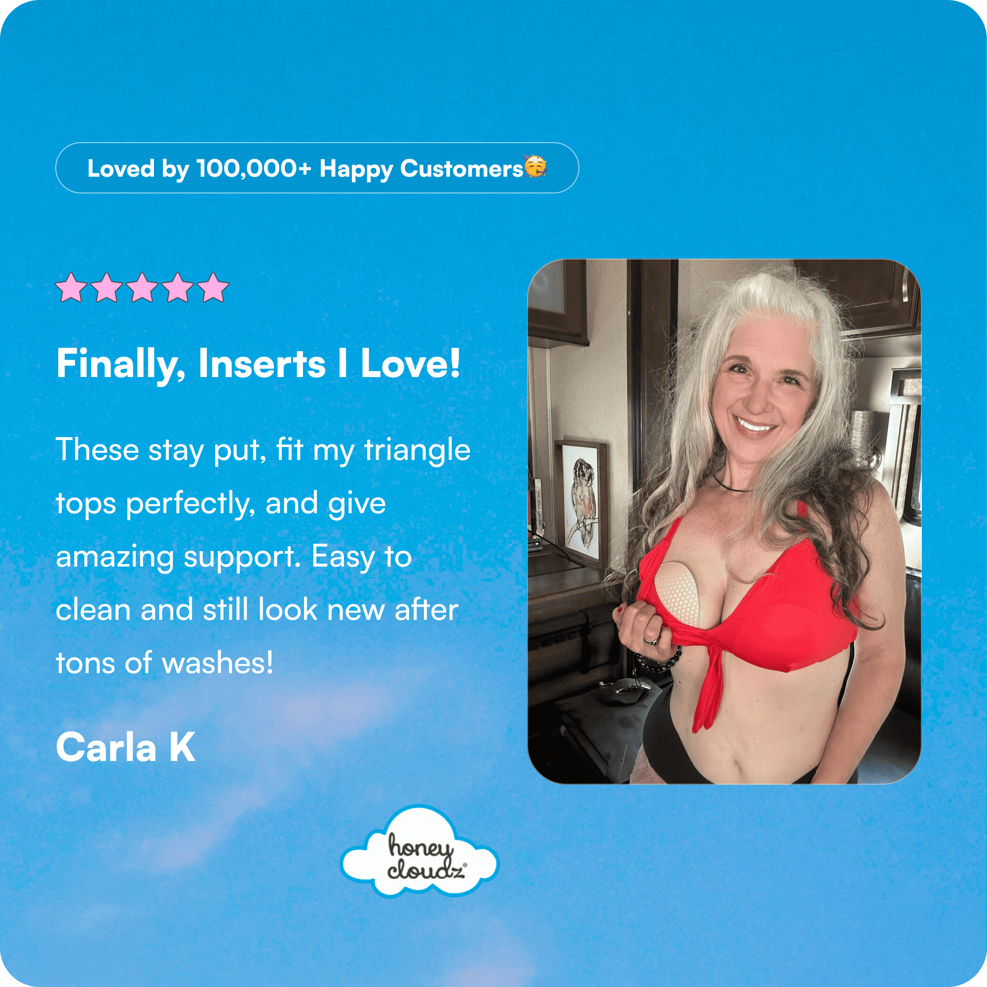 Honey Cloudz – wholesale Bra inserts – Women’s – Deep Triangle Bra Inserts 7