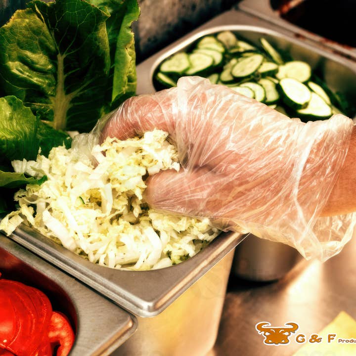 G & F Products - Wholesale Food Storage Wrap/Bag - Plastic Food service Gloves, 1000 pc9