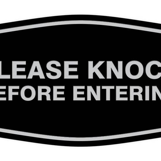 Signs ByLITA Fancy Please Knock Before Entering Sign for wholesale by All Quality