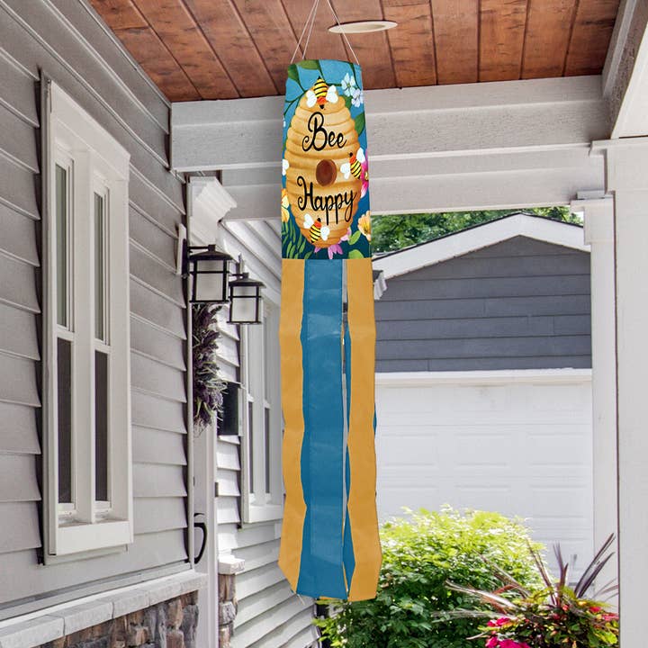 Briarwood Lane - Wholesale Wind Chime - Happy Beehive Windsock Wind Twister