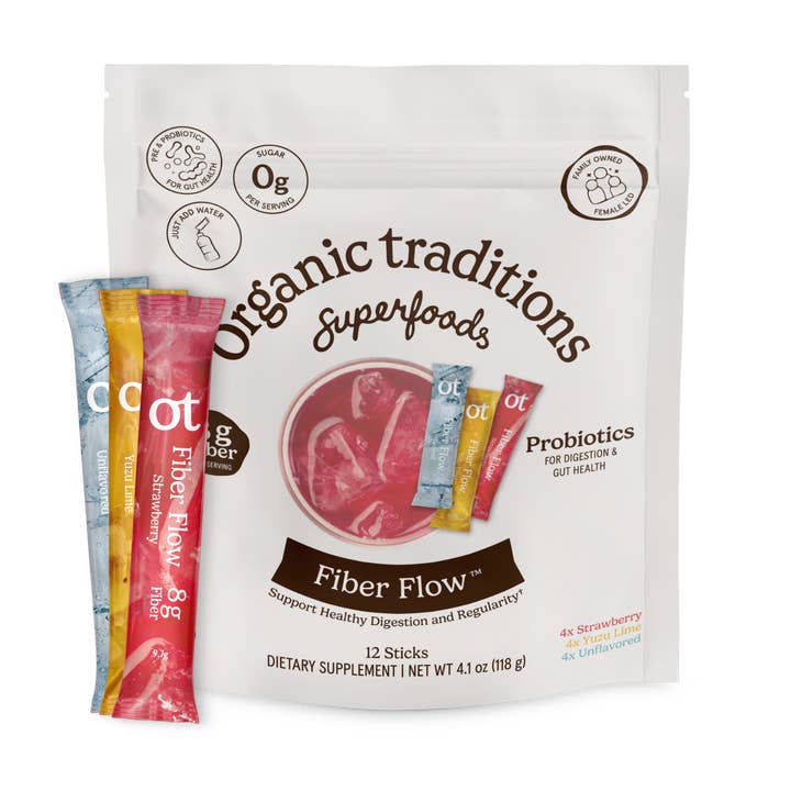 Pack varié Fiber Flow (12 bâtonnets) pour la vente par Organic Traditions