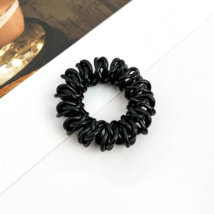 mildstyles - Vente Élastique à cheveux - Élastique à cheveux en cordon de téléphone bicolore – Haute élasticité et durabilité3