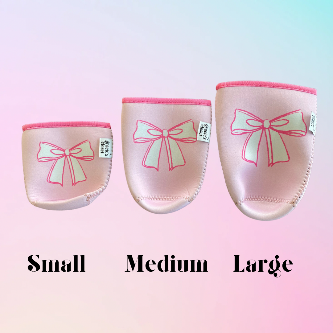 Gracie's Closet - Wholesale Drink Huggers & Koozies - Bow Iced Coffee Sleeve4