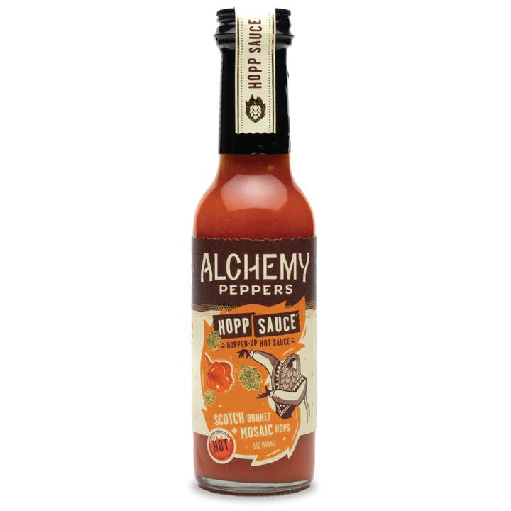 Scotch Bonnet + Mosaic Hops (5oz) for wholesale by Alchemy Peppers