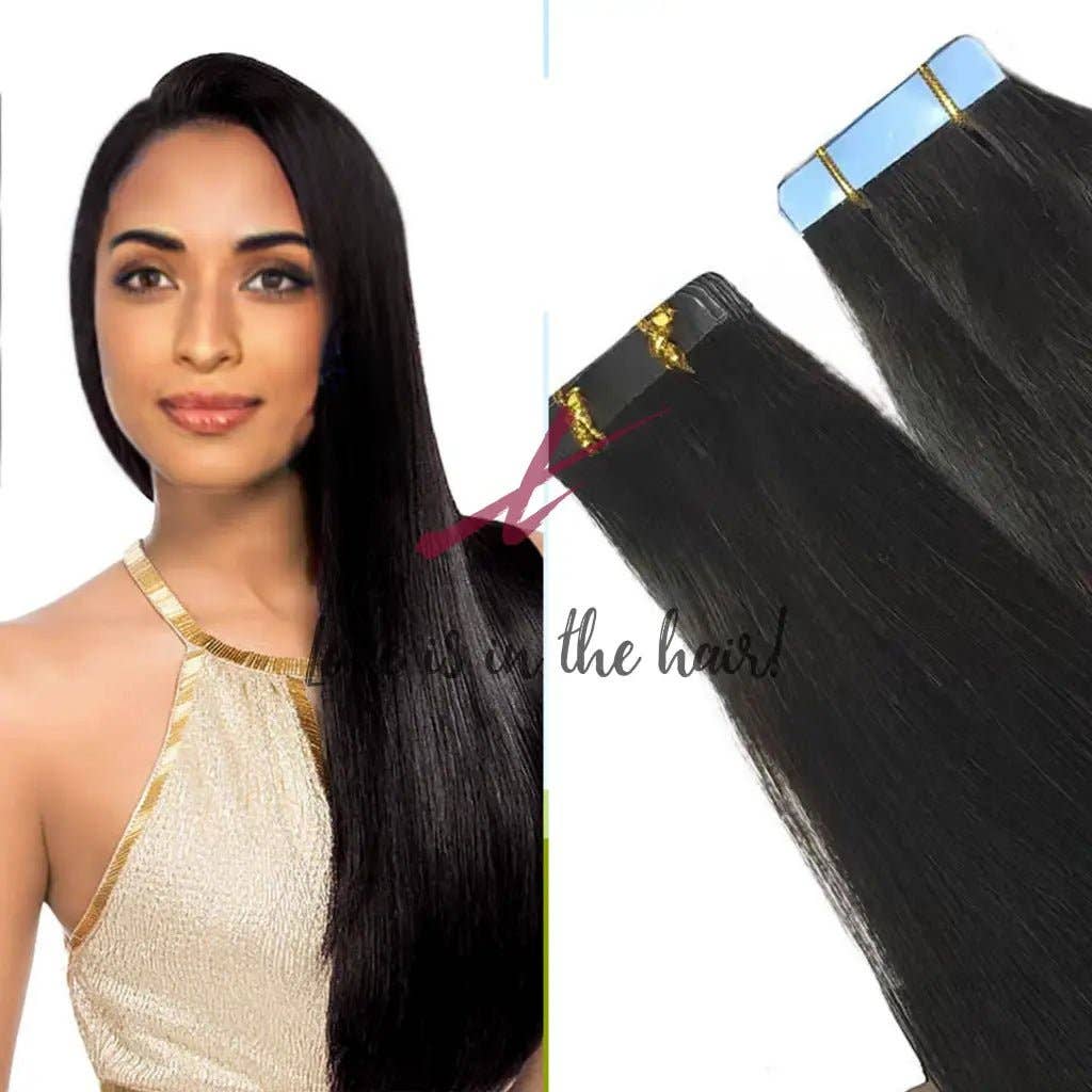 Natural Color B  Silky Straight | Tape In Human Hair Extensions | Brazilian V for wholesale on Faire17
