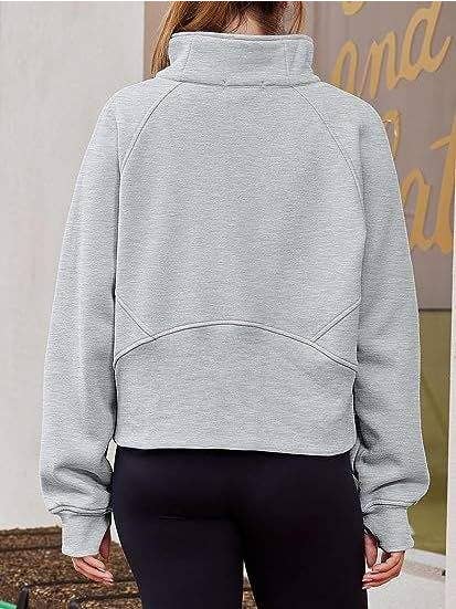 Queen Fashion - Wholesale Blouse - Women's - dove funnel neck half zip19