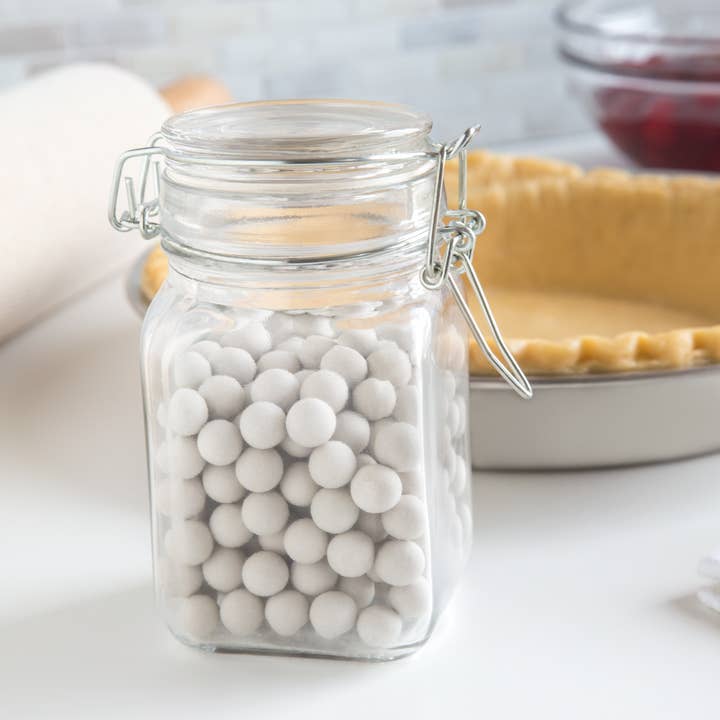 Fox Run Brands - Wholesale Kitchen Tool/Gadget - Fox Run Ceramic Pie Weights with Mason Jar, 9.5-Ounce4