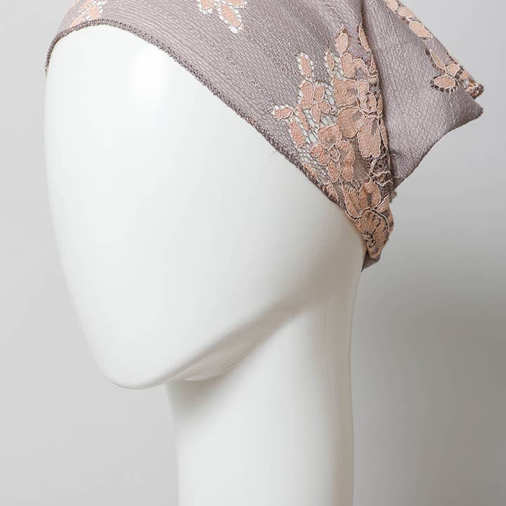Leto Accessories - Wholesale Head Scarf - Women's - Chic Boho Lace Headscarf with Vintage Floral Patterns 💐2