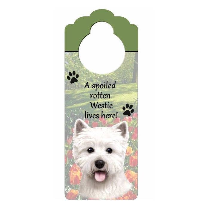 Notas da maçaneta Westie por atacado de E&S Pets