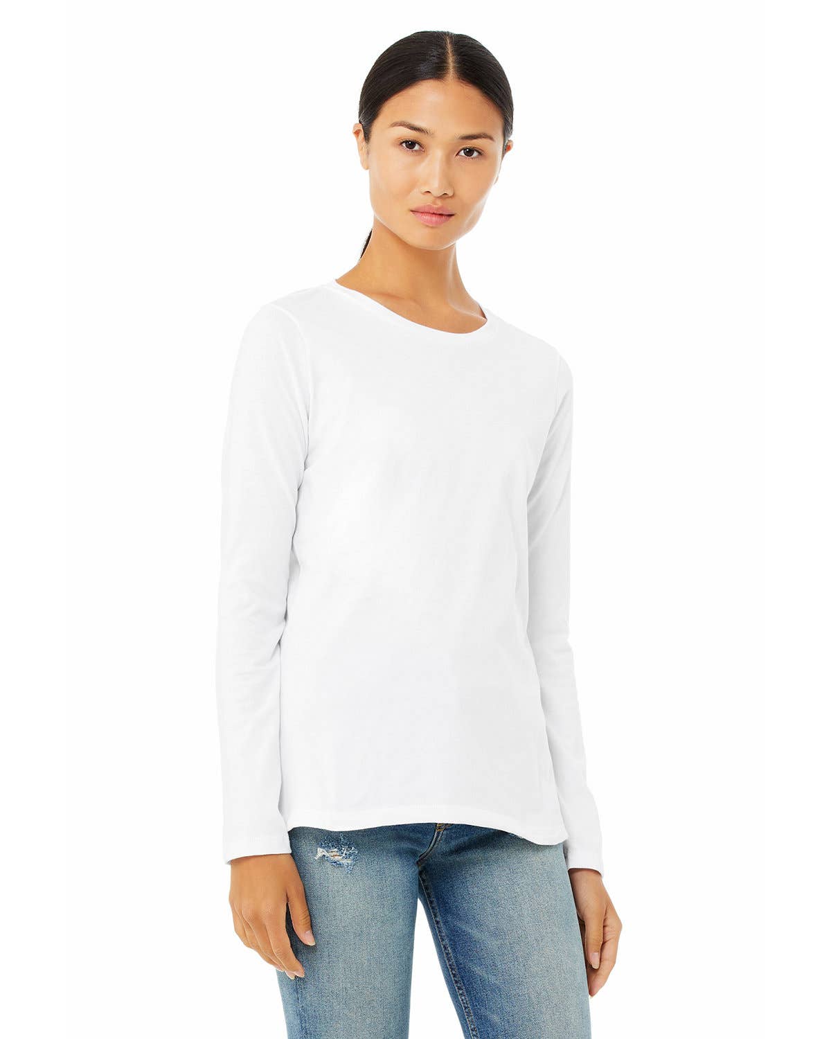 Total Apparel - Wholesale T-Shirt - Women's - Bella Canvas Ladies' Jersey Long-Sleeve Blank T-Shirt B65000