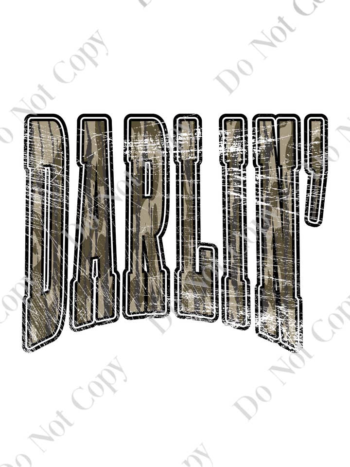 Darlin DTF Transfer (individual) for wholesale by Southern Vogue Wholesale