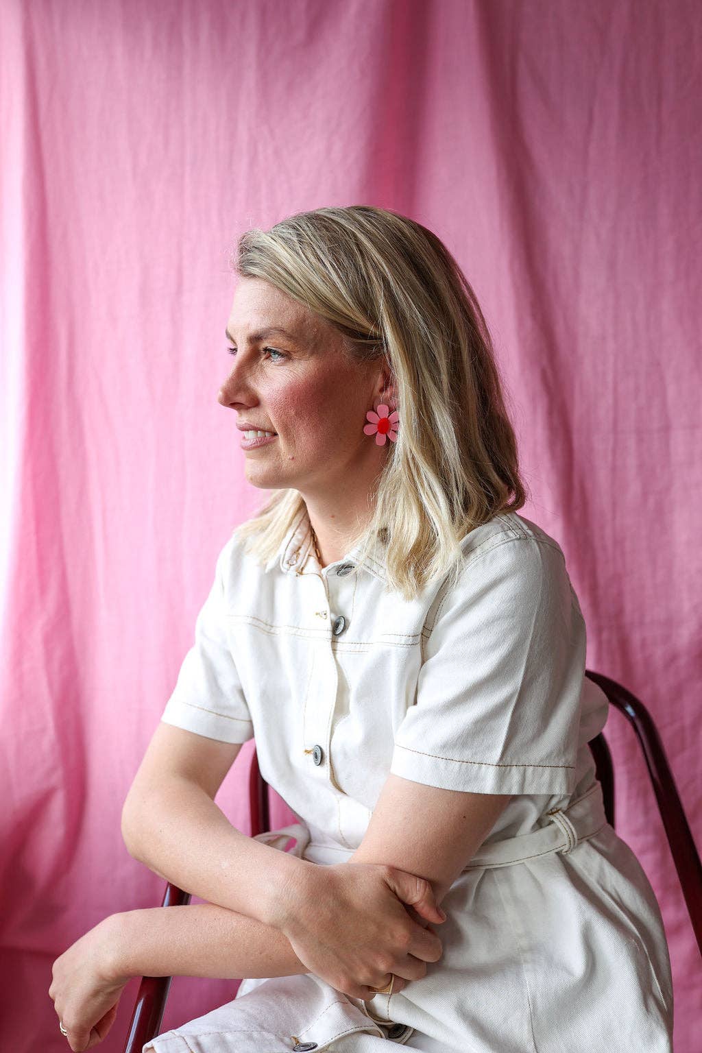 Emeldo - Wholesale Dangle Earrings - Estelle Flower Earrings // select colour14