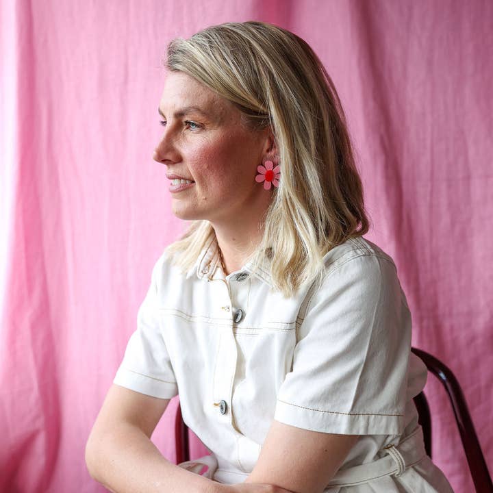 Emeldo - Wholesale Dangle Earrings - Estelle Flower Earrings // select colour14