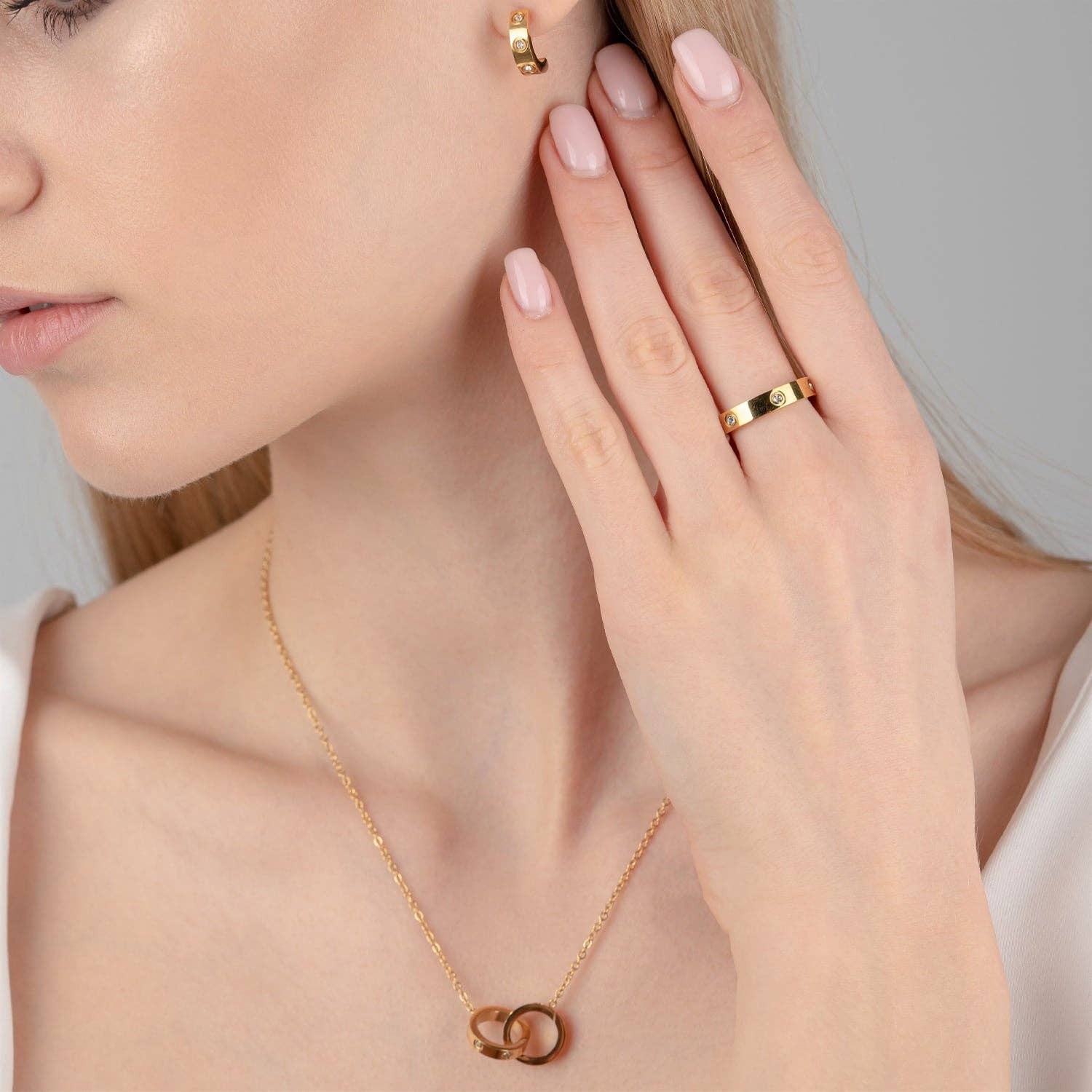 Schmuckgroßhandel – wholesale Pendant/charm necklace – Arianna Necklace | 18K gold plated2