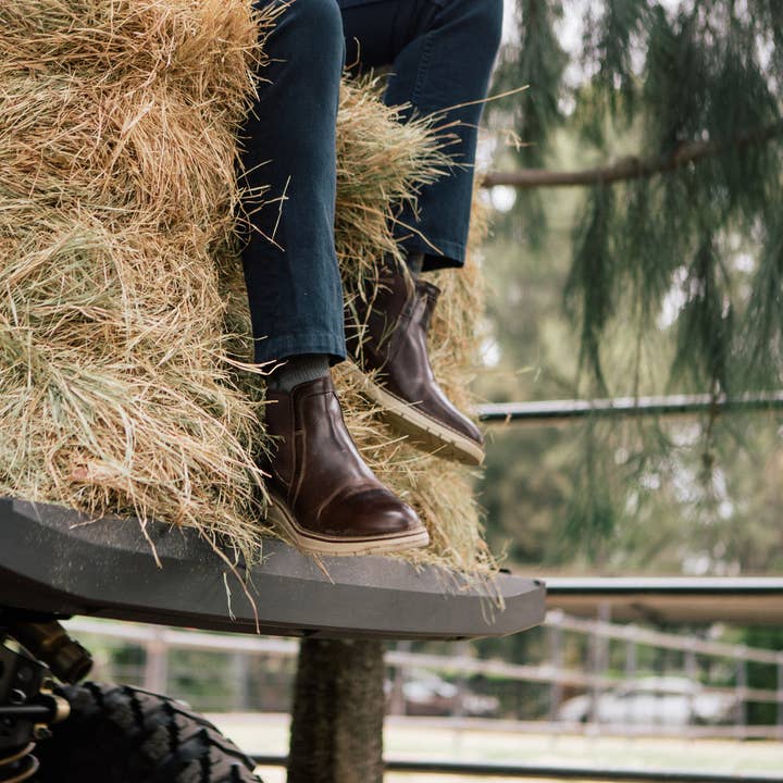 PROXON PREMIUM WORKWEAR - Wholesale Chelsea Boots - Men's - STEEL TOE CHELSEA BOOT BECKS BROWN3