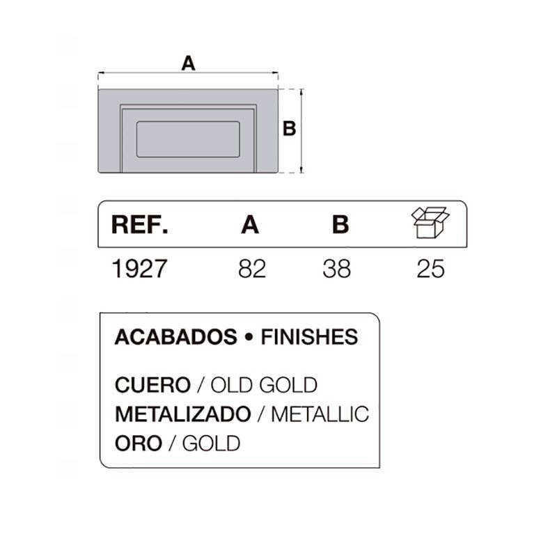 CAMBESA - Wholesale Knob/Pull - 1927 Metallic 82 Mm Handle1