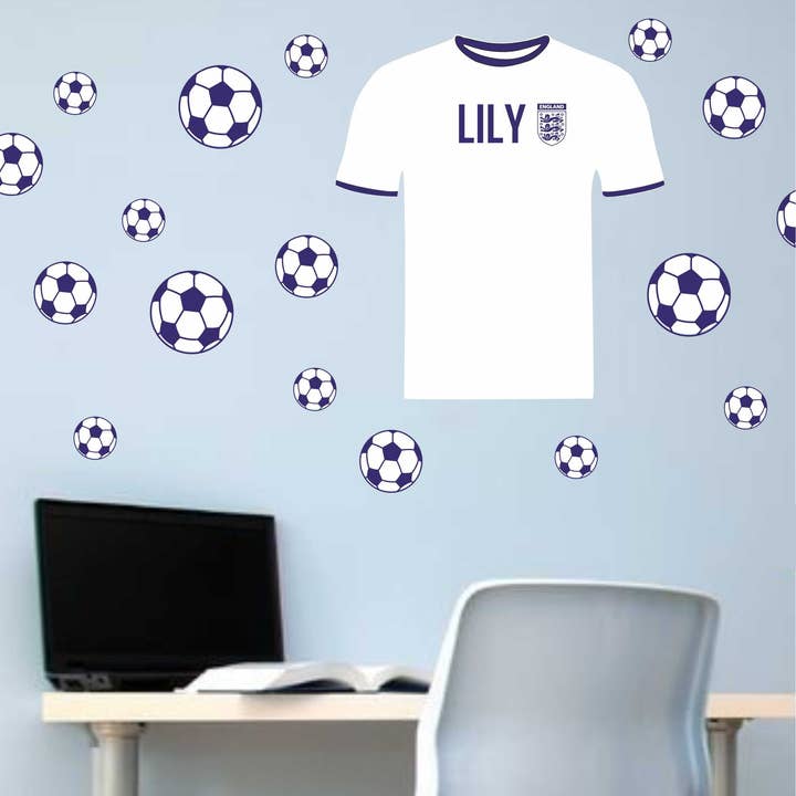 Personlig fotbollstema väggdekal - Återanvändbar, Avtagbar för wholesale av FabriStick Ltd