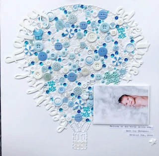 Buttons Galore & More - Wholesale Sewing Button/Snap - Blues Medley Fancy Buttons2