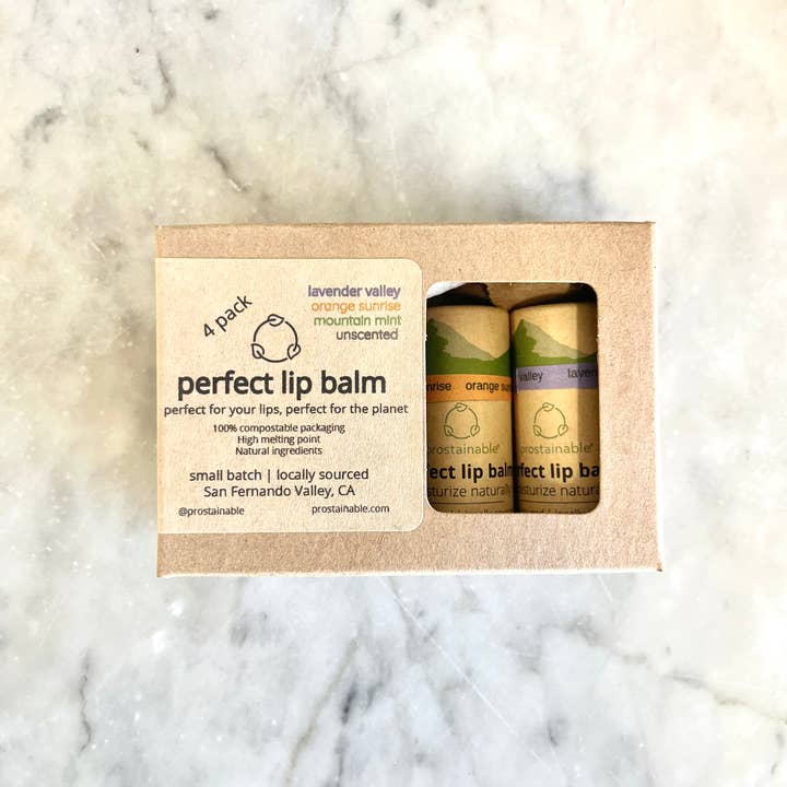 prostainable ® - Wholesale Lip Balm Set - 4 pack - perfect lip balms2