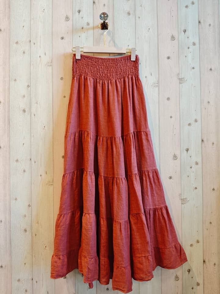Linen & More - Wholesale Skirt – Women’s - REF 80212 100% LINEN SKIRT1