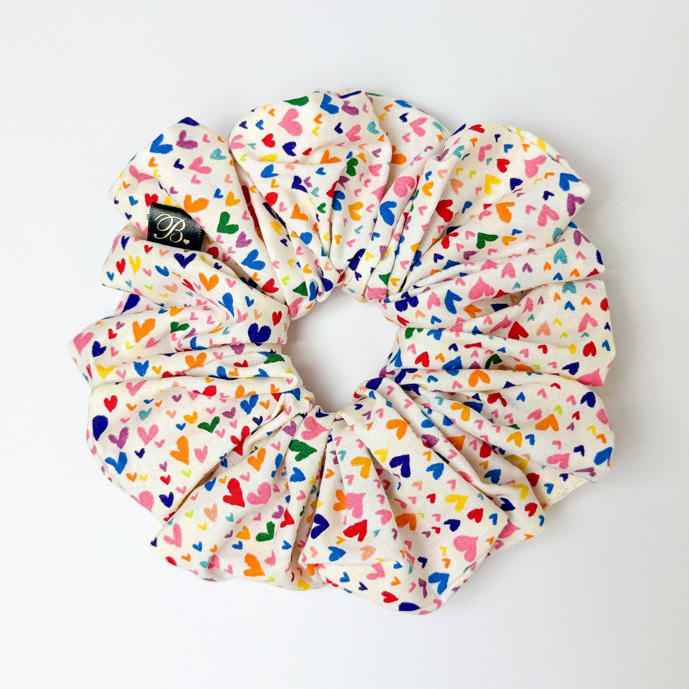 B. LUVV & CO. - Wholesale Scrunchie - Women's - Cotton Scrunchie in Love Confetti3