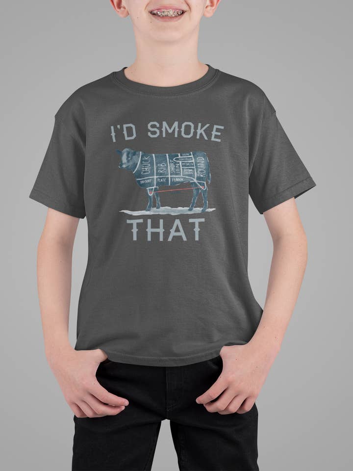 I'd Smoke That Youth Tee for wholesale by Hunt Hook Eat