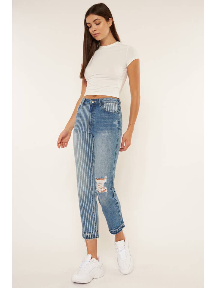Nature Denim - Wholesale Jeans - Women's - High Rise Cotton Mom Jeans - Size Range 0-13 NT2234MST
