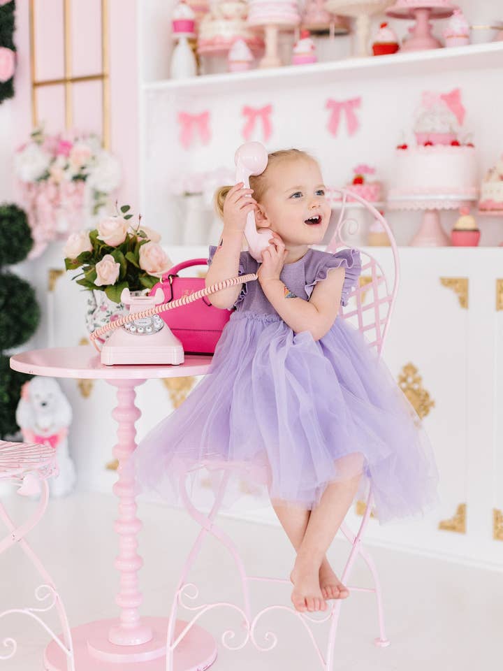 Lavender Shimmer Tutu Dress for wholesale by Mila & Rose