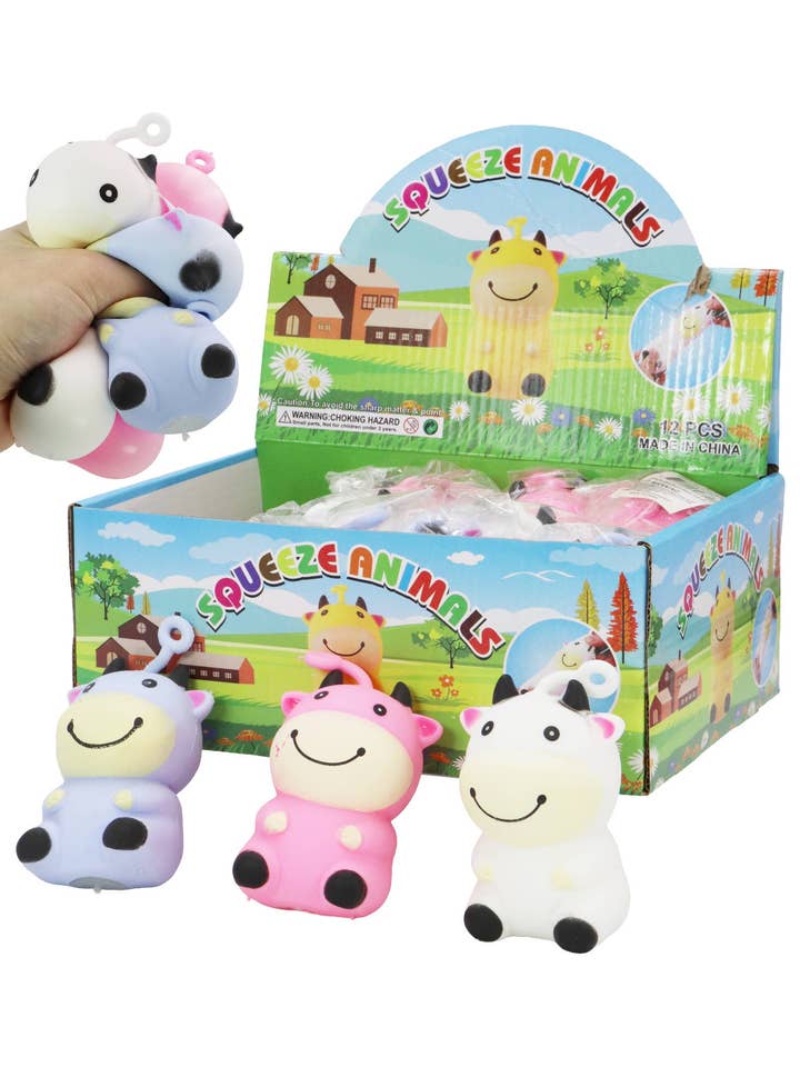 Animierte Kuh-Schleim-gefülltes Quetschspielzeug für den Großhandel von Cap Zone