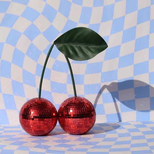 INSPECIAL HOME – wholesale Decorative tabletop object – Cherry Disco Ball, Whimsical Quirky Decorative Decor Object5