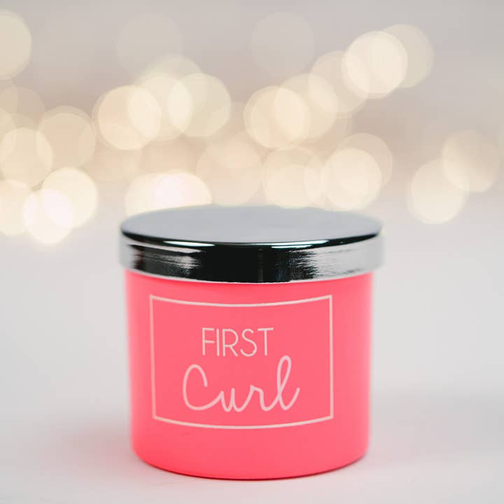Pavilion - Wholesale Decorative Box - First Curl Pink - 2.5" Glass Memory Box