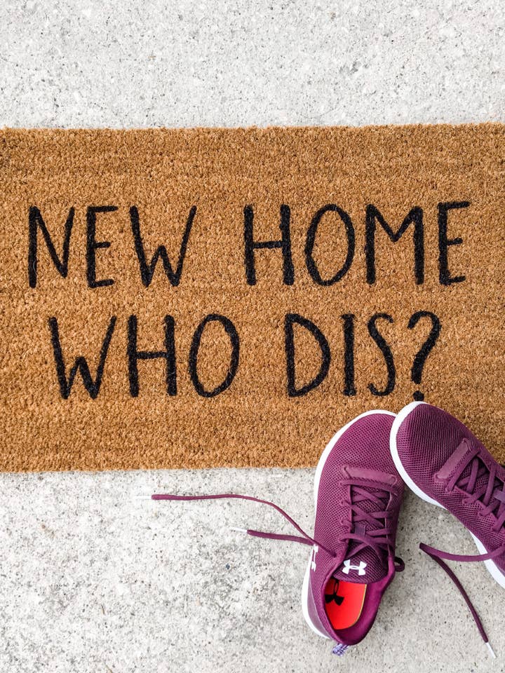 New Home Who Dis? | doormat for wholesale by Wooden Arrow Designs