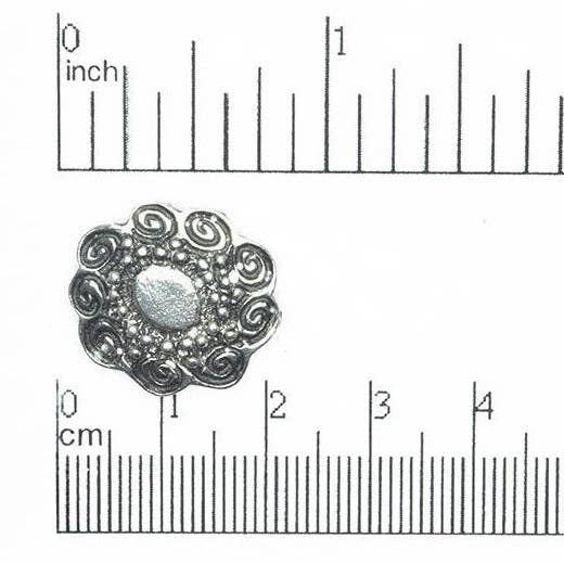 18.5mm Hypnotic Cell Button - Made of pewter - Sold individually - BTN28 for wholesale by Continental Beads
