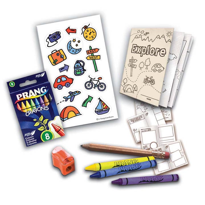 Jr. RangerLand – wholesale Art set – Child & baby – Travel Journal Art Kit2