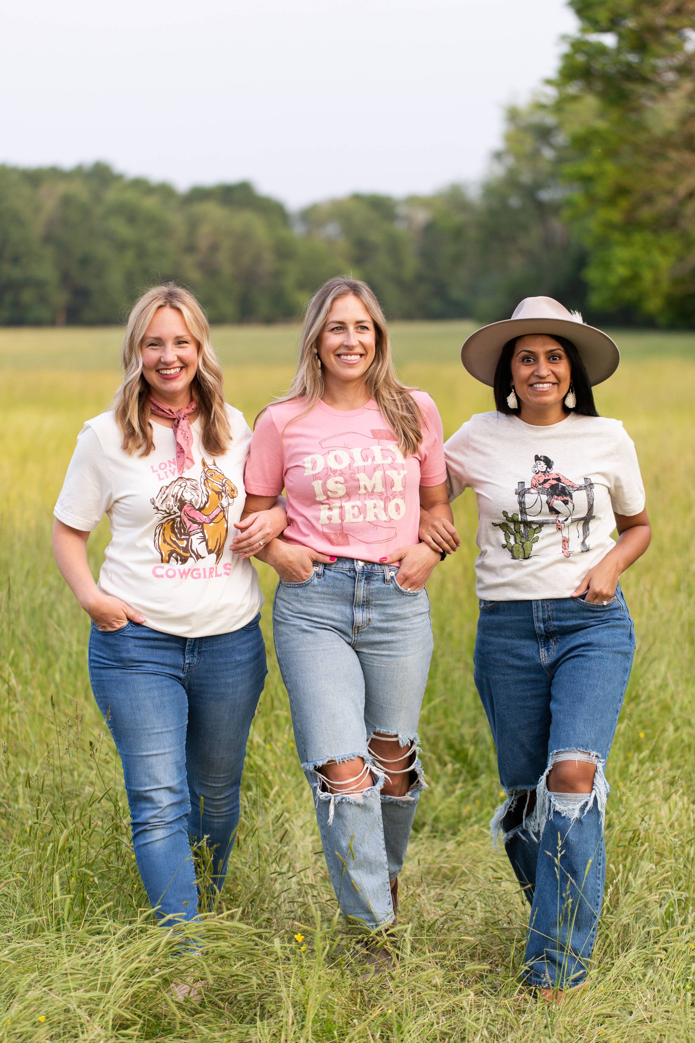 SOUTHERN FRIED DESIGN BARN - Wholesale Screen Printed T-Shirt - Women's - Cowgirl - Shirt2